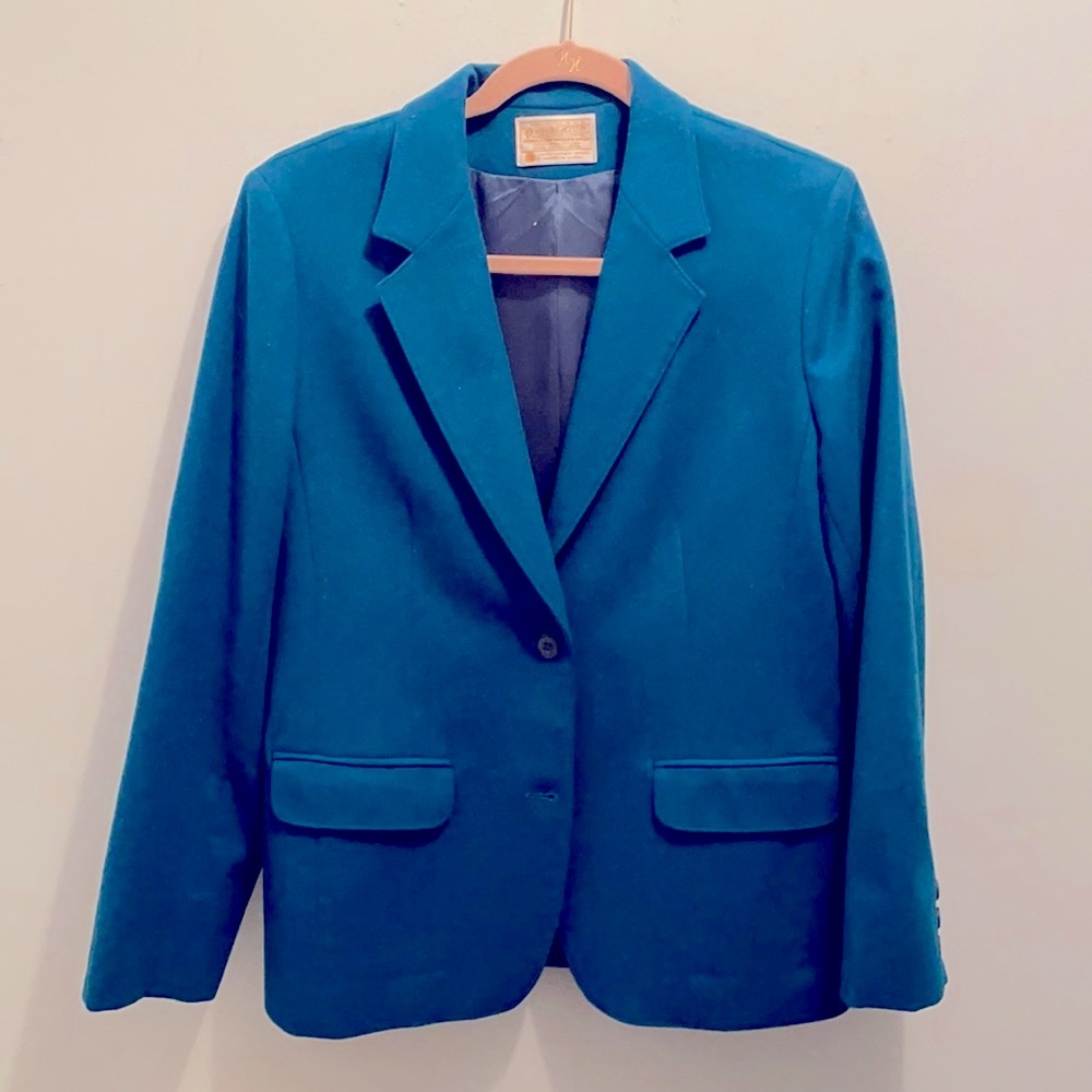 Pendleton Wool Blazer Teal/Green Size 8/10